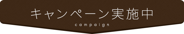 キャンペーン実施中