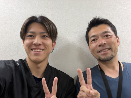 ぎっくり腰男性